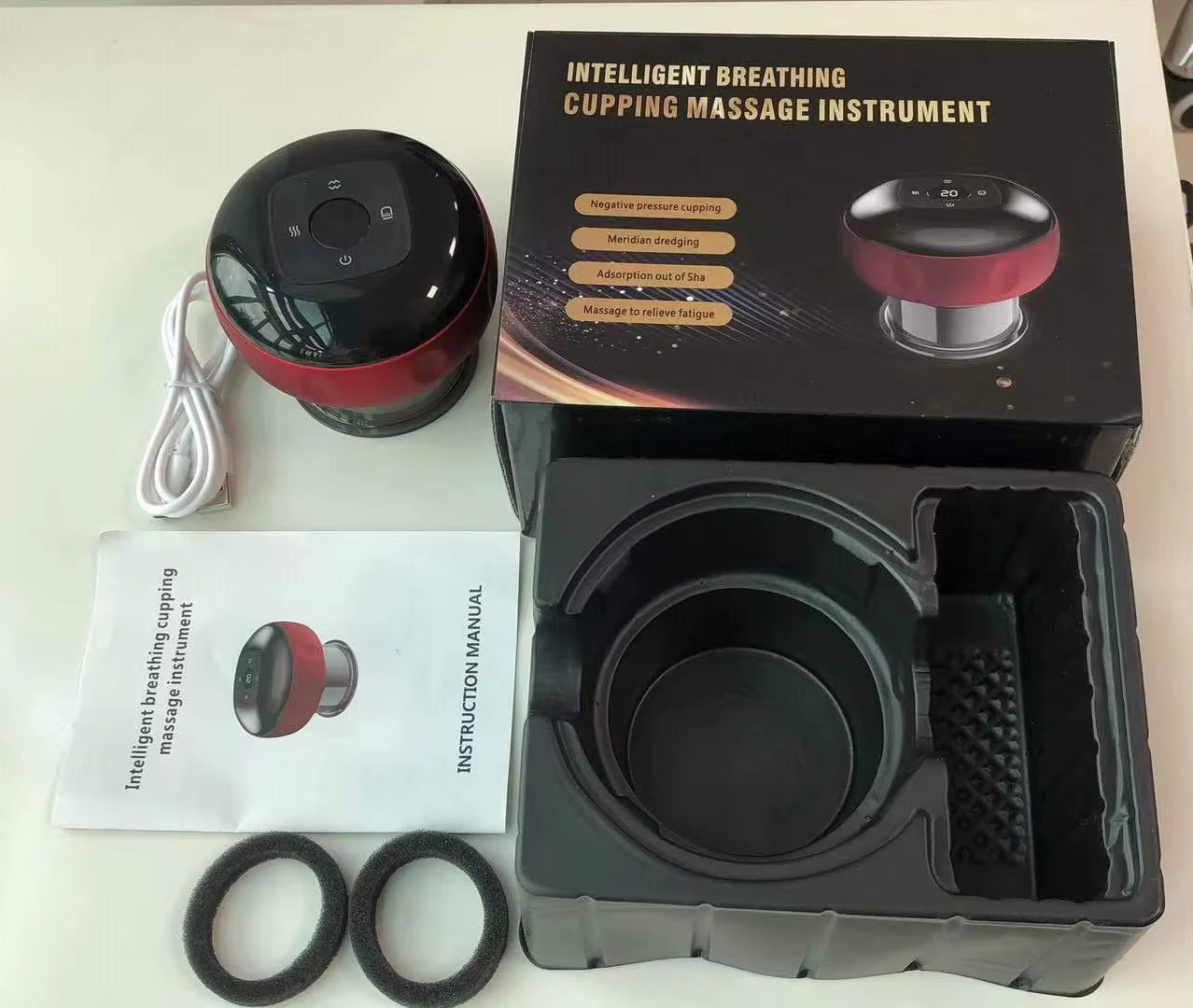US/UK/RU Warehouse: Intelligent Vacuum Cupping & Scraping Massager - Guasha Cans for Fatigue Relief & Health Care