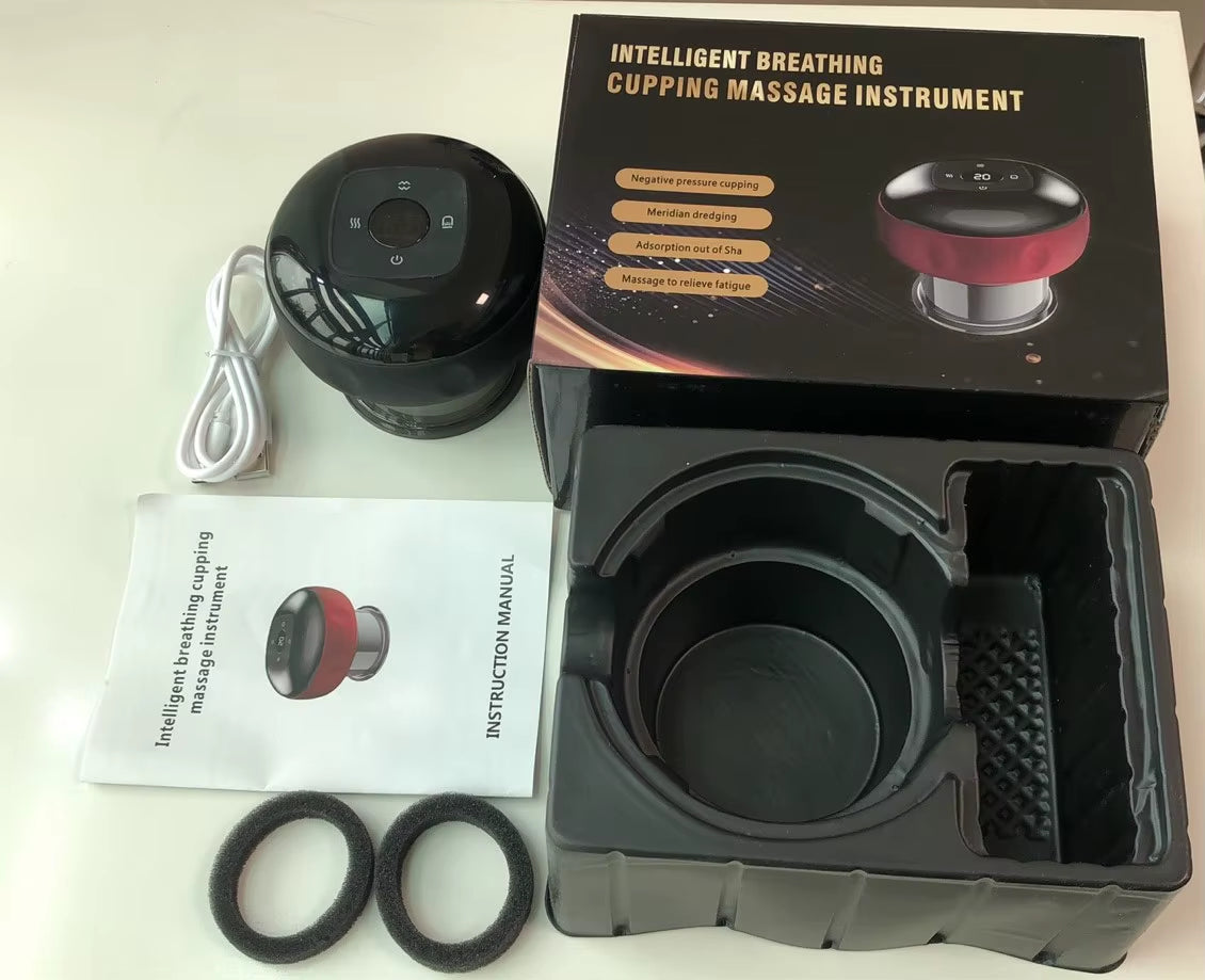 US/UK/RU Warehouse: Intelligent Vacuum Cupping & Scraping Massager - Guasha Cans for Fatigue Relief & Health Care
