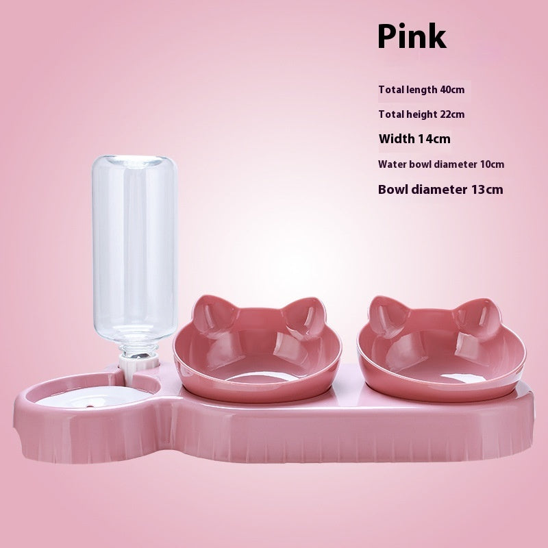 Double Bowl Pet Feeding Station