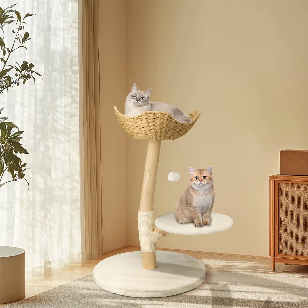 Luxury Solid Wood Cat Tree