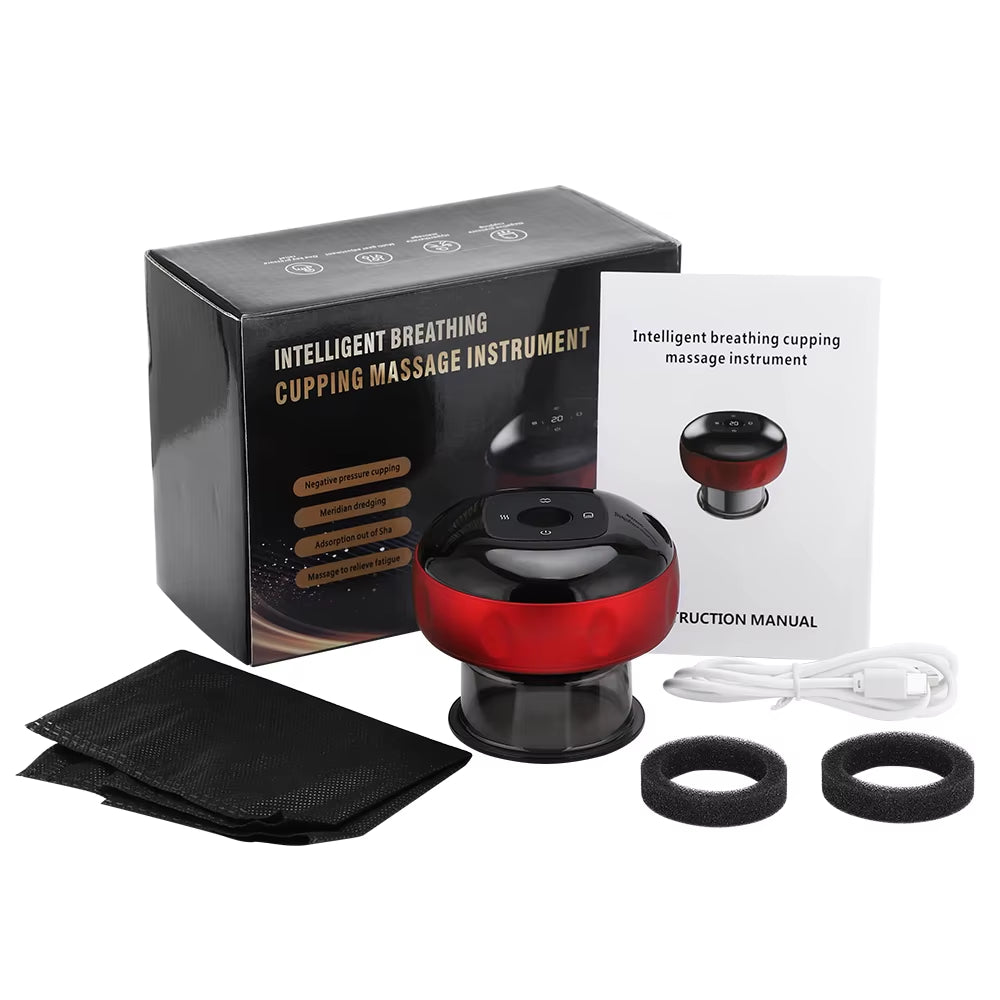 US/UK/RU Warehouse: Intelligent Vacuum Cupping & Scraping Massager - Guasha Cans for Fatigue Relief & Health Care