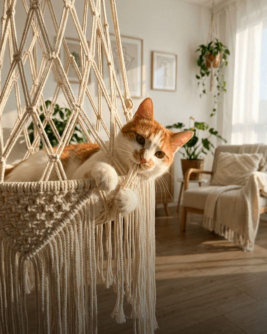 Cat Hammock Hanging Nest Basket Swing