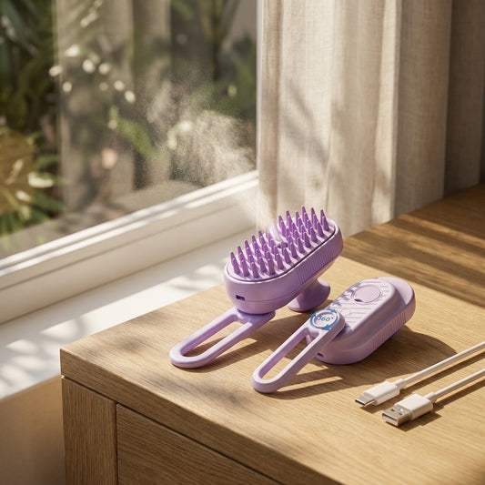 3-In-1 Steam Spray Cat Brush