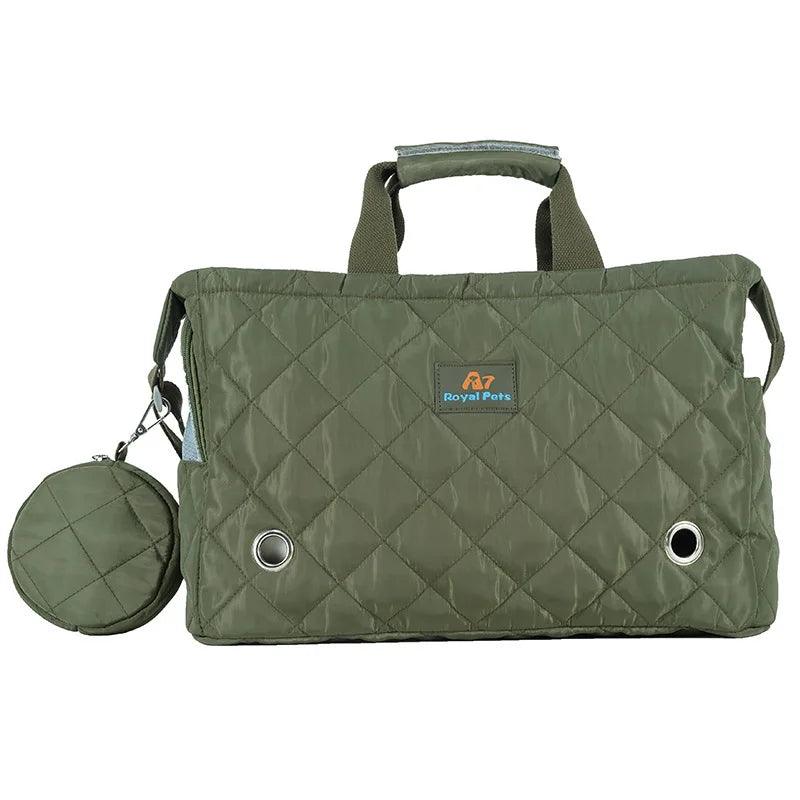 Pet Travel Crossbody Tote – Large Breathable Carrier Bag for Cats & Small Pets