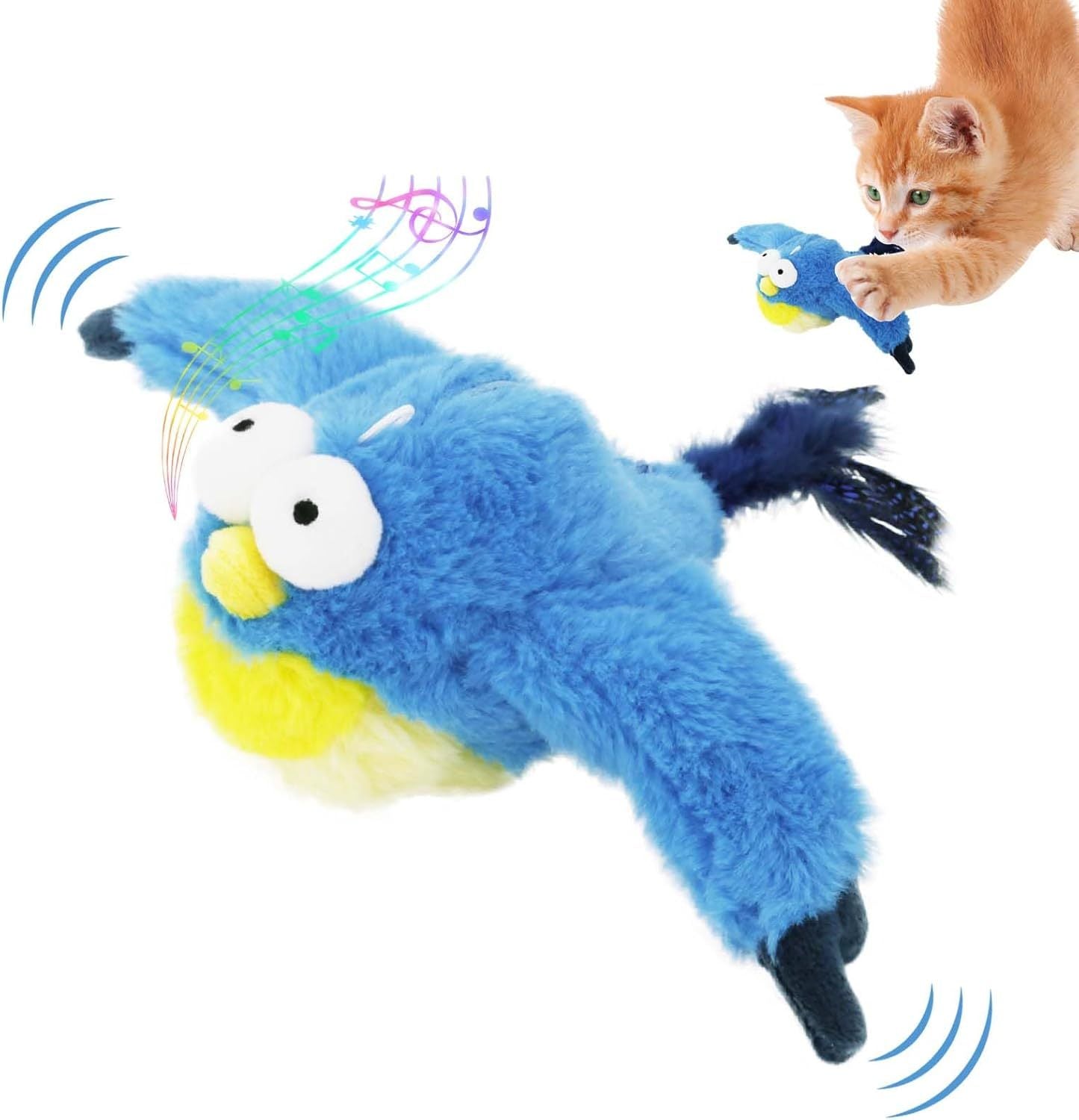 Interactive Chirping Bird Cat Toy
