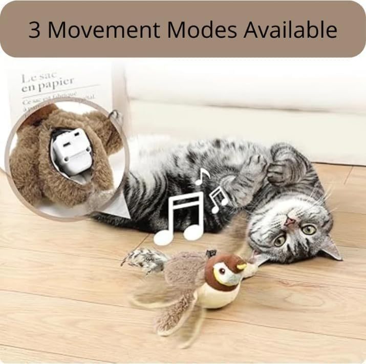 Interactive Chirping Bird Cat Toy