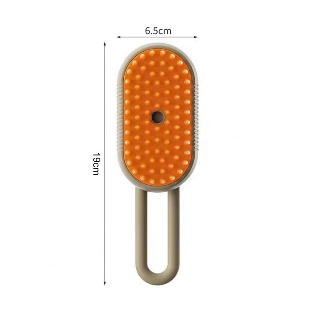 Pet Steam Brush for Shedding 4-In-1 Pet Spray Mist Brush with Handle Dog Spa Grooming Comb Steaming Hair Brush for Dogs Cats