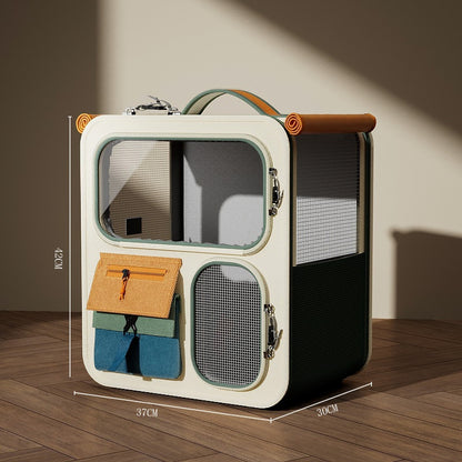 Large-Capacity Luggage-Style Cat Carrier