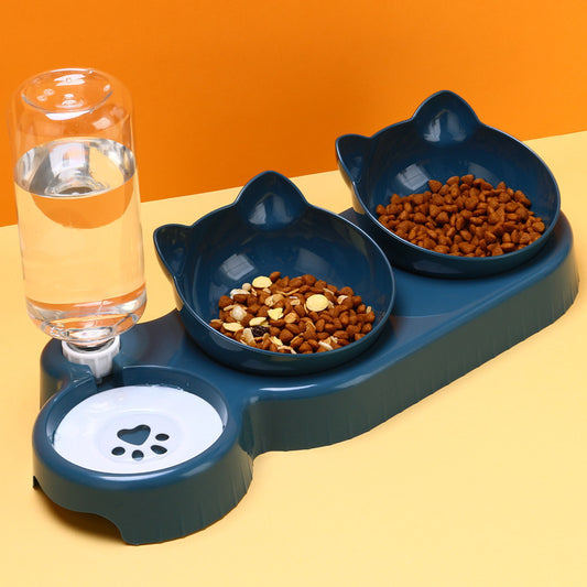 Double Bowl Pet Feeding Station