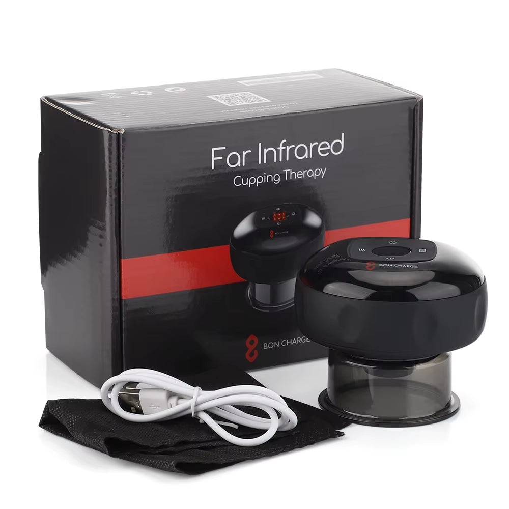 US/UK/RU Warehouse: Intelligent Vacuum Cupping & Scraping Massager - Guasha Cans for Fatigue Relief & Health Care