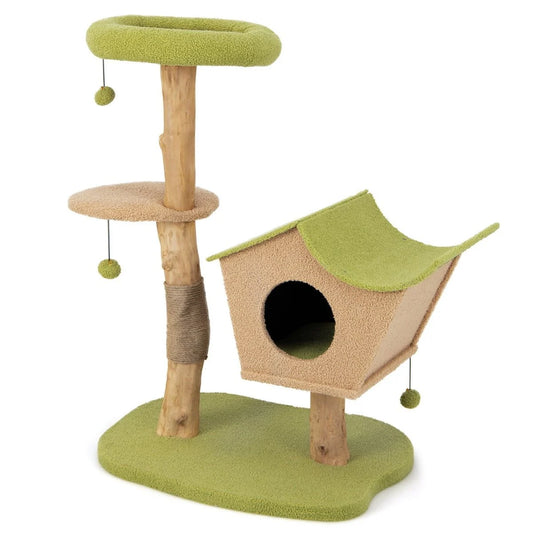 Cute Cat Activity Center Scratching Tree House