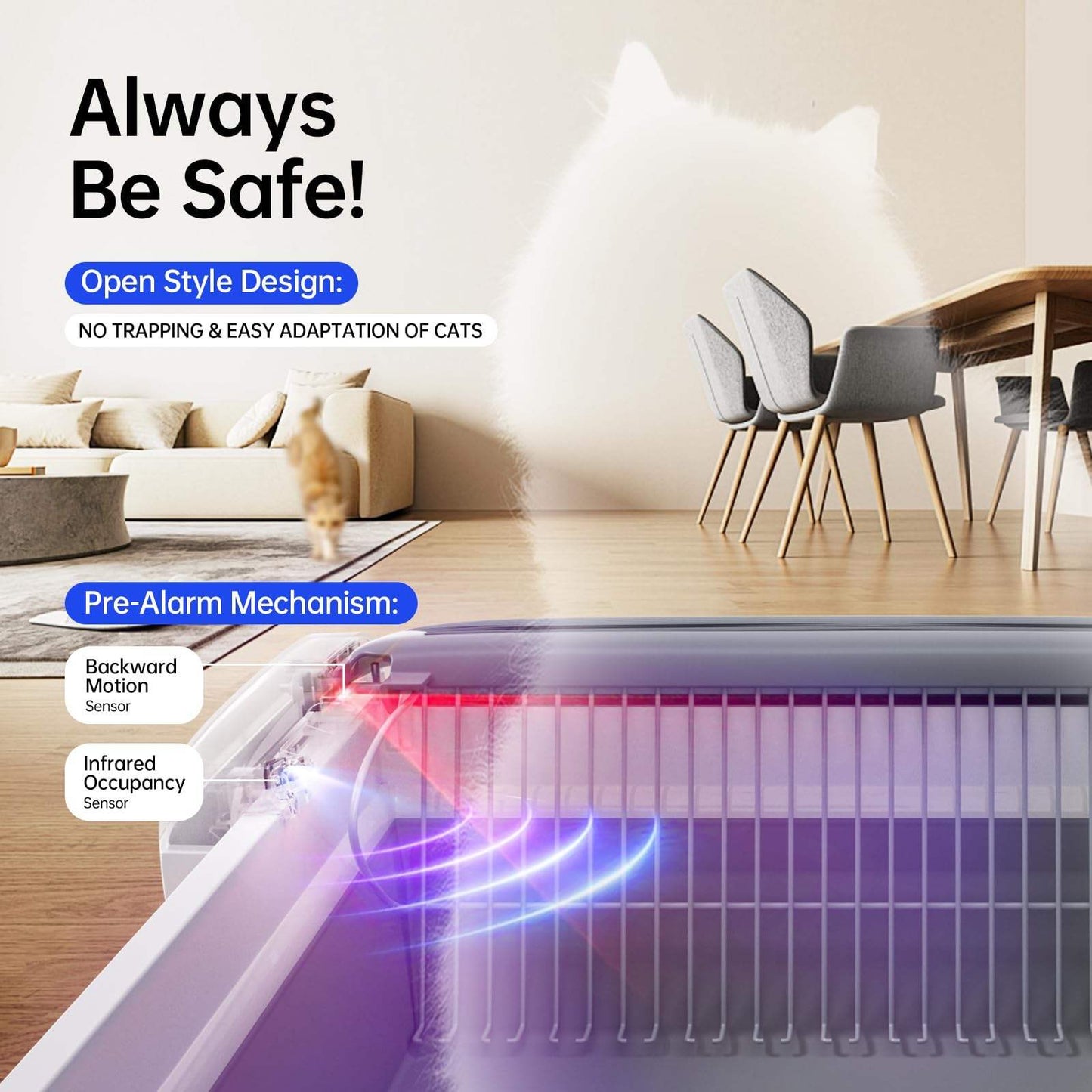 Automatic Self-Cleaning Smart Cat Litter Box