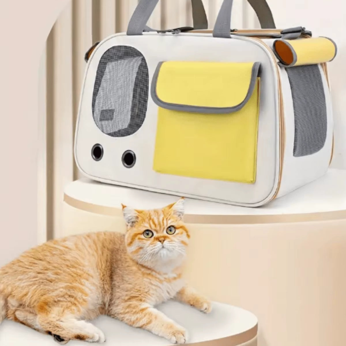 1Pcs Portable Pet Carrier Cat Bag for Cats and Dogs Ideal for Travel and Outdoor Activities Suitable for Cats and Small Dogs