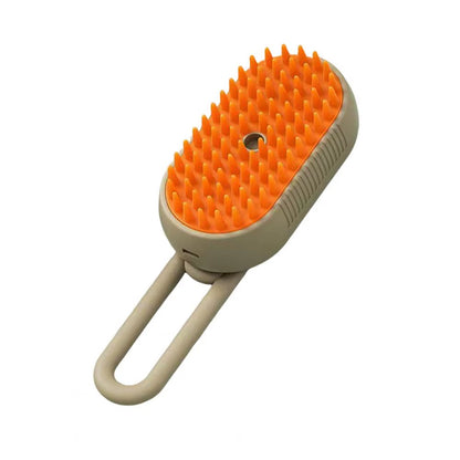 Pet Steam Brush for Shedding 4-In-1 Pet Spray Mist Brush with Handle Dog Spa Grooming Comb Steaming Hair Brush for Dogs Cats