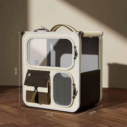 Large-Capacity Luggage-Style Cat Carrier