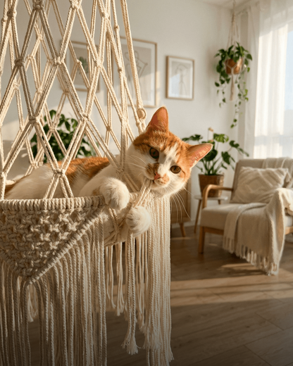 Cat Hammock Hanging Nest Basket Swing