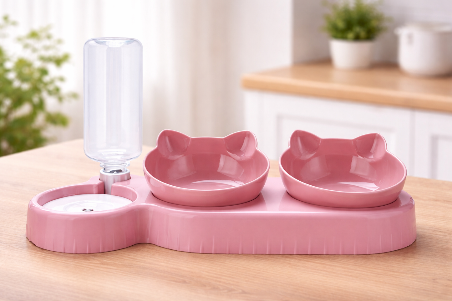 Double Bowl Pet Feeding Station