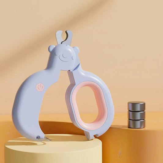 Pet anti Splash Nail Clipper with LED Light Cat and Dog Nail Clipper Cutter with Safety Lock Cat Claw Trimmer Beauty Product