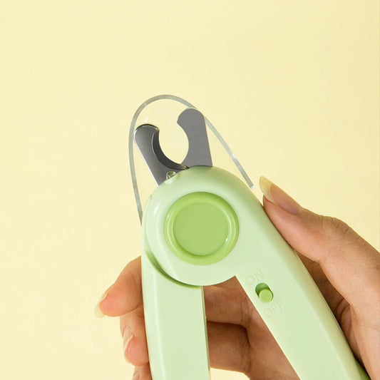 Pet anti Splash Nail Clipper with LED Light Cat and Dog Nail Clipper Cutter with Safety Lock Cat Claw Trimmer Beauty Product