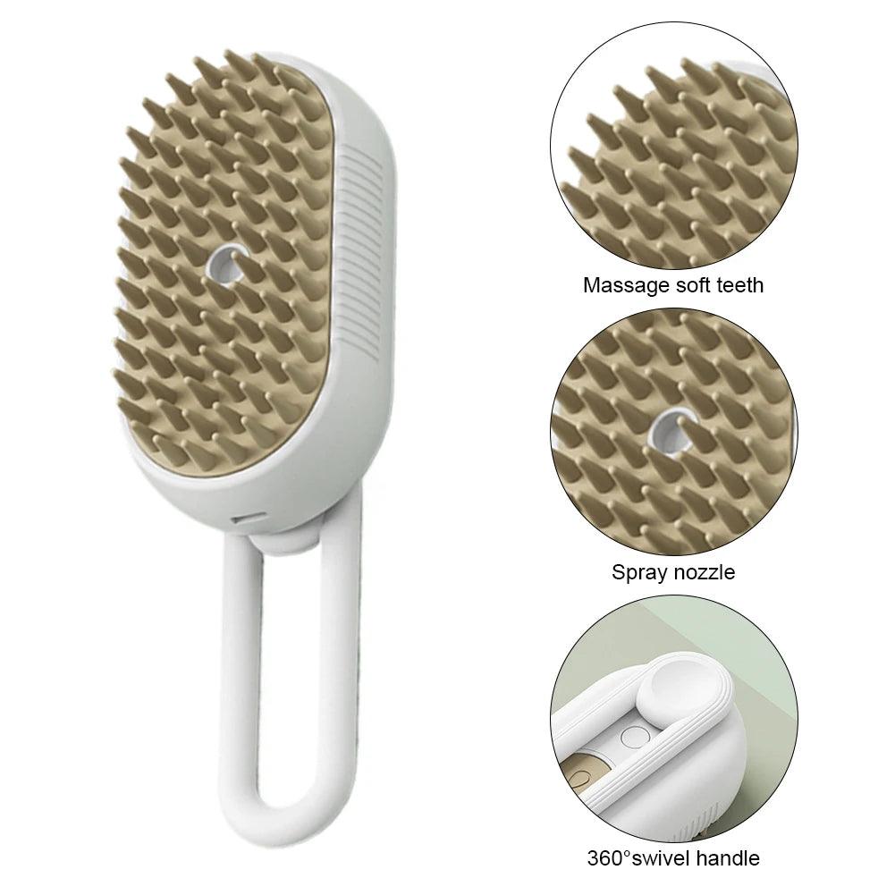 3-In-1 Steam Spray Cat Brush