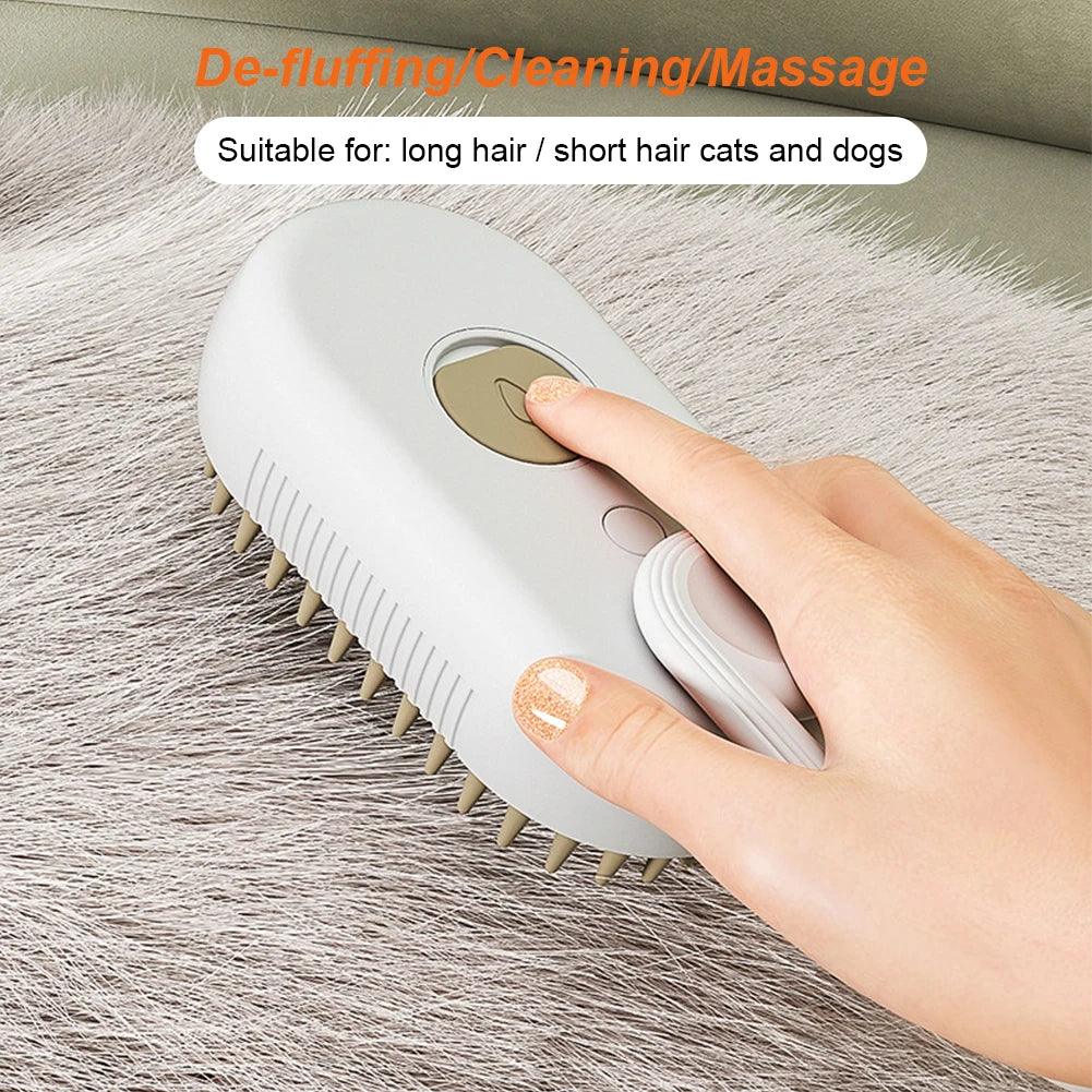 3-In-1 Steam Spray Cat Brush