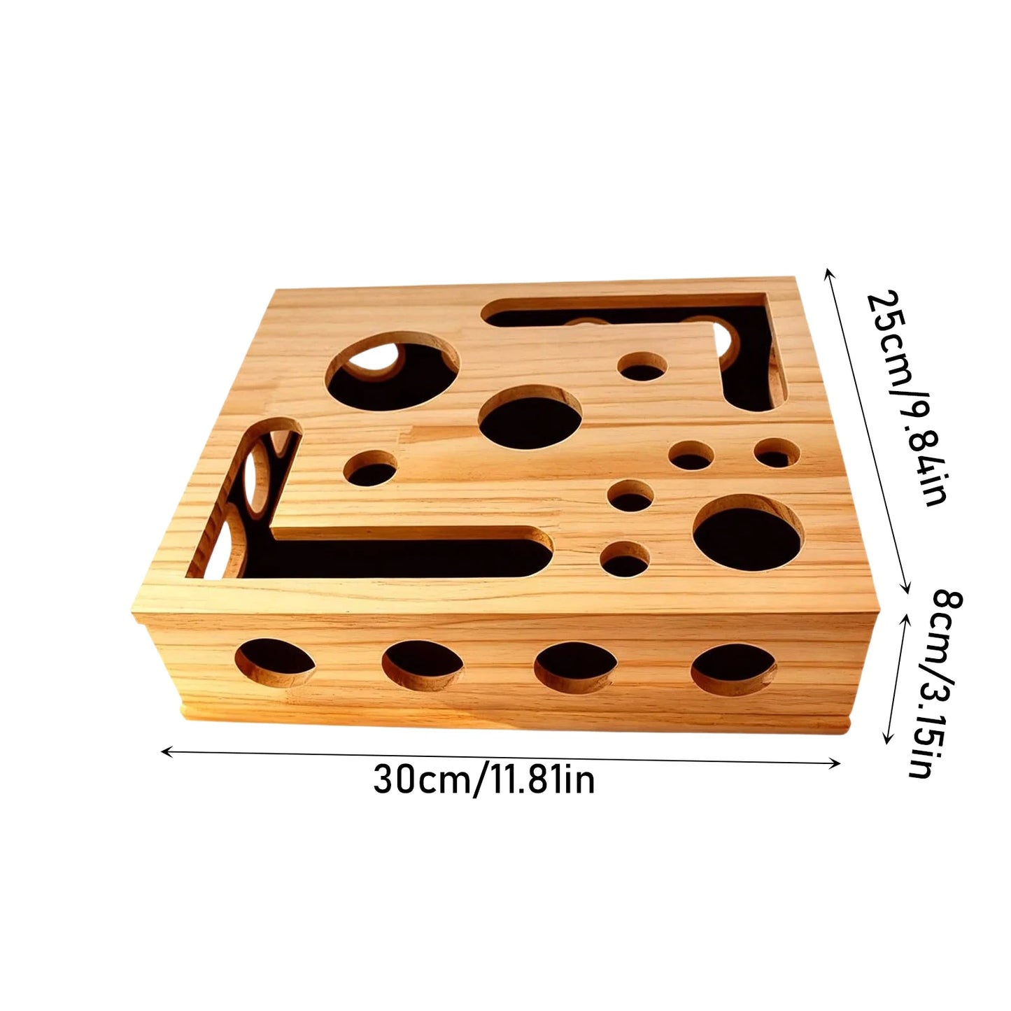 Cat Wooden Scratching and Treat Maze Toy