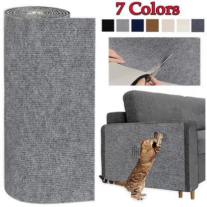 7 Colors Cat Scratcher Sofa Protector Cats Scratcher Pad Board Protection Trimmable Self-Adhesive Carpet DIY Cat Scratch Mat