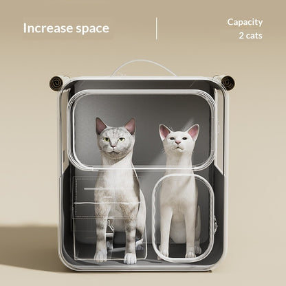 Large-Capacity Luggage-Style Cat Carrier