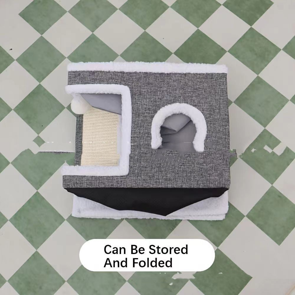 Pet Double-layer Cat Nest Villa