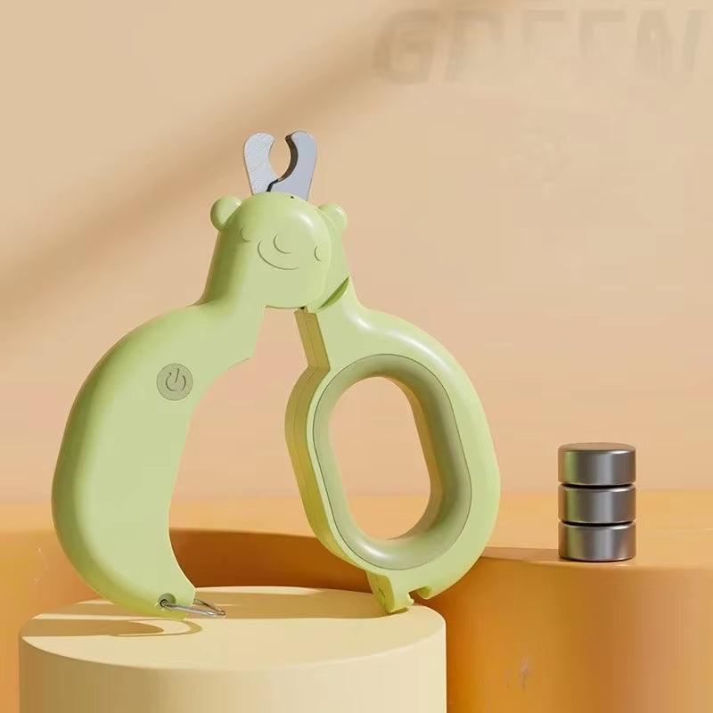 Pet Nail Clipper with LED Light Dogs Cat Grooming Scissor Nail Toe Paw Scissor