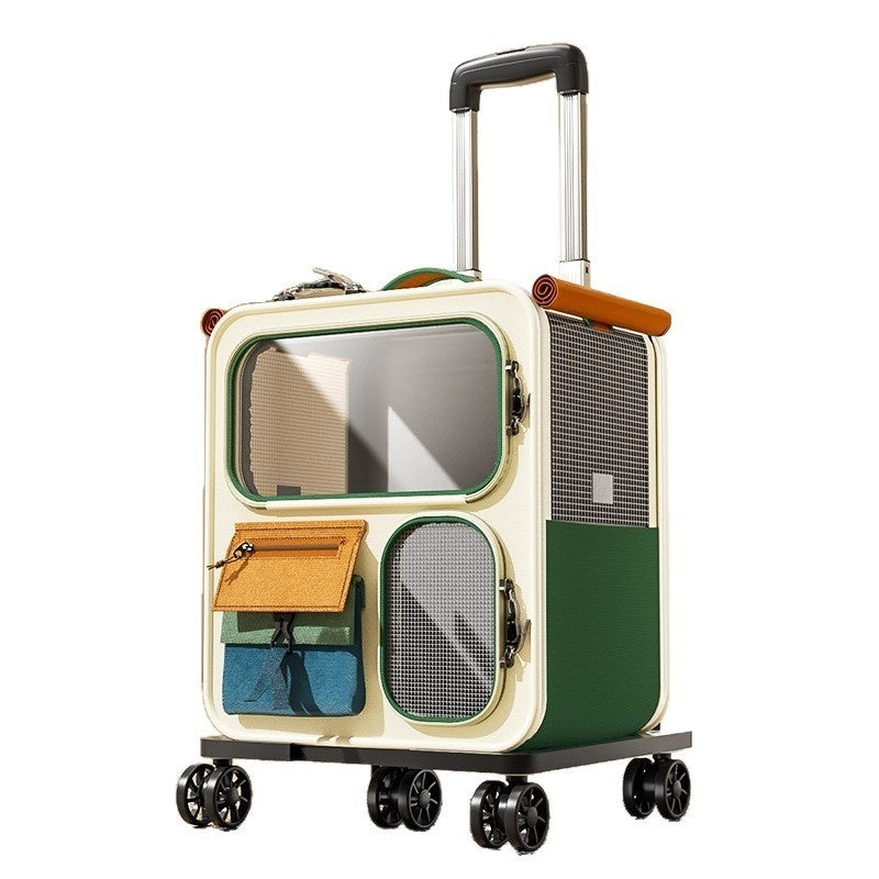 Large-Capacity Luggage-Style Cat Carrier